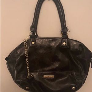 Y2K Steve Madden Patten Leather Bag with Gold Accessories